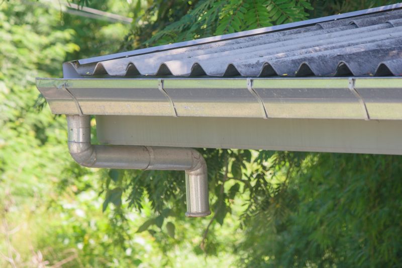 Steel Rain Gutter Installation